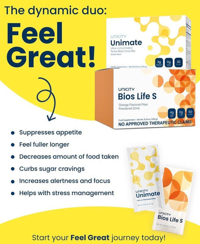 Unicity Feel Great System (FGS) Set - Unimate + Bios Life S