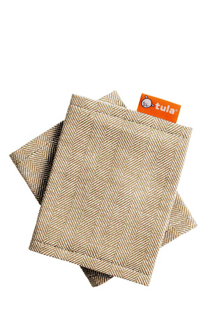 TULA BABY CARRIER STRAP COVER - SAND LINEN