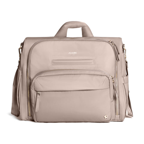 JUJUBE SATCHEL DIAPER BAG - TAUPE