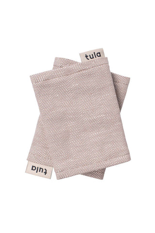 TULA BABY CARRIER STRAP COVER - SAND LINEN