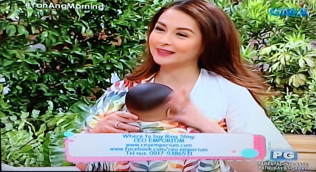 SPOTTED: TULA RING SLINGS IN YAN ANG MORNING!