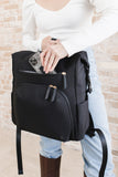 MODERN BACKPACK DIAPER BAG - BLACK