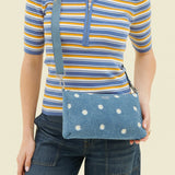 JUJUBE 3-PIECE POUCH SET - DENIM & DAISIES