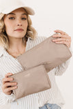 JUJUBE 3-PIECE POUCH SET - TAUPE