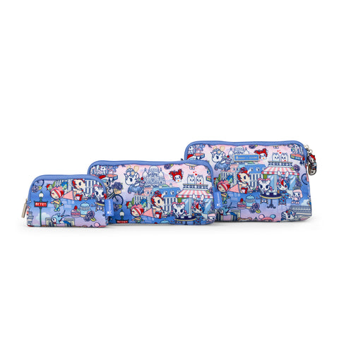 BE SET 3-PC POUCH SET - TOKIDOKI C'EST LA VIE À PARIS