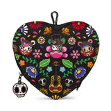 JUJUBE HEART MINI BAG CLIP-ON POUCH ACCESSORY – DIA DE LOS MUERTOS