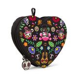 JUJUBE HEART MINI BAG CLIP-ON POUCH ACCESSORY – DIA DE LOS MUERTOS