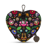 JUJUBE HEART MINI BAG CLIP-ON POUCH ACCESSORY – DIA DE LOS MUERTOS