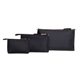 JUJUBE 3-PIECE POUCH SET - BLACK