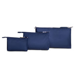 JUJUBE 3-PIECE POUCH SET - NAVY