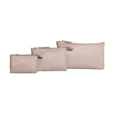 JUJUBE 3-PIECE POUCH SET - TAUPE