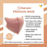 MAGICOPPER PREMIUM MASK (FULL LINER WITH LANYARD) - MINT