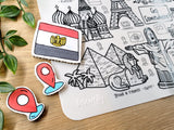 Washable Silicone Coloring Mat - Go Somewhere