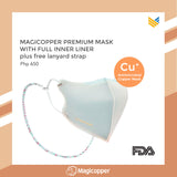 MAGICOPPER PREMIUM MASK (FULL LINER WITH LANYARD) - LIME