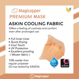MAGICOPPER PREMIUM MASK (FULL LINER WITH LANYARD) - LIGHT PINK