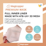 MAGICOPPER PREMIUM MASK (FULL LINER WITH LANYARD) - WHITE