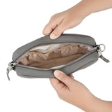 BE CLUTCH EARTH LEATHER - CHARCOAL