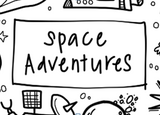 Washable Silicone Coloring Mat - Space Adventures