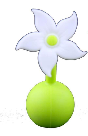 Haakaa Silicone Breast Pump Flower Stopper - White