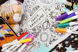 Washable Silicone Coloring Mat - Space Adventures