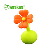 Haakaa Silicone Breast Pump Flower Stopper - Orange