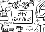 Washable Silicone Coloring Mat - City Services